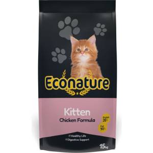 Econature Tavuklu Yavru Kedi Maması 15 KG