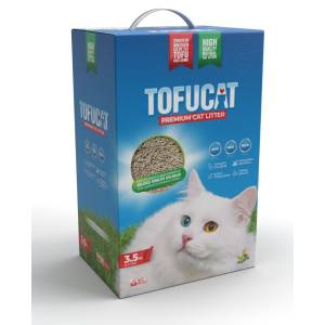 TofuCat, Topaklanan, Üstün Koku Hapsedebilen, Parfümsüz, Tuvalete atılabilen, Doğal, Tofu Kedi Kumu 8 Litre